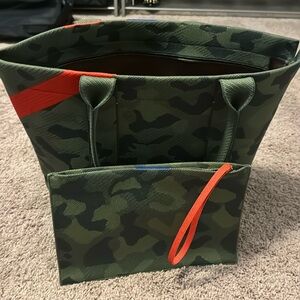 Rothy’s Camouflage Tote and Wristlet